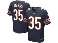 Men's Elite Johnthan Banks #35 Nike Navy Blue Home Jersey - NFL Chicago Bears