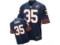 Men's Elite Johnthan Banks #35 Nike Navy Blue Jersey - NFL Chicago Bears Throwback