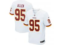 Men's Elite Jonathan Allen #95 Nike White Road Jersey - NFL Washington Redskins