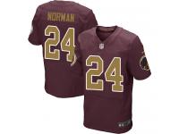 Men's Elite Josh Norman Burgundy Red Jersey 80th Anniversary Alternate #24 NFL Washington Redskins Nike