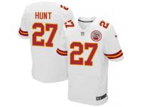 Men's Elite Kareem Hunt #27 Nike White Road Jersey - NFL Kansas City Chiefs