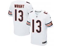Men's Elite Kendall Wright #13 Nike White Road Jersey - NFL Chicago Bears
