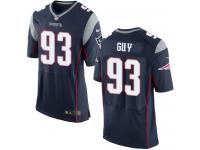 Men's Elite Lawrence Guy #93 Nike Navy Blue Home Jersey - NFL New England Patriots