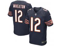 Men's Elite Markus Wheaton #12 Nike Navy Blue Home Jersey - NFL Chicago Bears