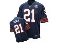 Men's Elite Quintin Demps #21 Nike Navy Blue Jersey - NFL Chicago Bears Throwback