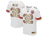 Men's Elite Spencer Ware #32 Nike White Gold Road Jersey - NFL Kansas City Chiefs
