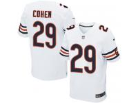 Men's Elite Tarik Cohen #29 Nike White Road Jersey - NFL Chicago Bears