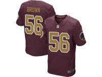 Men's Elite Zach Brown #56 Nike Burgundy Red Alternate Jersey - NFL Washington Redskins 80th Anniversary