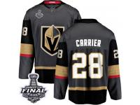 Men's Fanatics Branded Vegas Golden Knights #28 William Carrier Black Home Breakaway 2018 Stanley Cup Final NHL Jersey