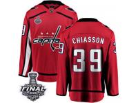 Men's Fanatics Branded Washington Capitals #39 Alex Chiasson Red Home Breakaway 2018 Stanley Cup Final NHL Jersey