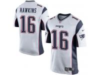 Men's Game Andrew Hawkins #16 Nike White Road Jersey - NFL New England Patriots