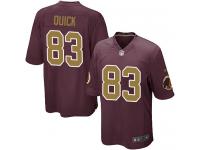 Men's Game Brian Quick #83 Nike Burgundy Red Alternate Jersey - NFL Washington Redskins 80th