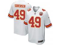Men's Game Daniel Sorensen #49 Nike White Road Jersey - NFL Kansas City Chiefs