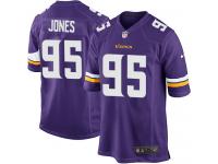 Men's Game Datone Jones #95 Nike Purple Home Jersey - NFL Minnesota Vikings