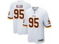 Men's Game Jonathan Allen #95 Nike White Road Jersey - NFL Washington Redskins