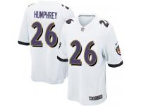 Men's Game Marlon Humphrey #26 Nike White Road Jersey - NFL Baltimore Ravens