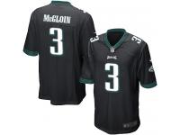 Men's Game Matt McGloin #3 Nike Black Alternate Jersey - NFL Philadelphia Eagles