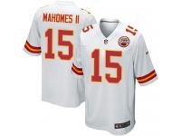 Men's Game Patrick Mahomes II #15 Nike White Road Jersey - NFL Kansas City Chiefs