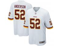 Men's Game Ryan Anderson #52 Nike White Road Jersey - NFL Washington Redskins