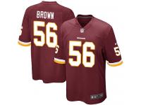 Men's Game Zach Brown #56 Nike Burgundy Red Home Jersey - NFL Washington Redskins