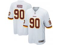 Men's Game Ziggy Hood #90 Nike White Road Jersey - NFL Washington Redskins
