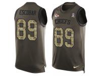 Men's Gavin Escobar #89 Nike Green Jersey - NFL Kansas City Chiefs Salute to Service Tank Top