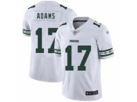 Men's Green Bay Packers #17 Davante Adams Limited White Team Logo Fashion Limited Football Jersey