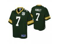Men's Green Bay Packers Brett Hundley Green 100th Anniversary Pro Line Jersey