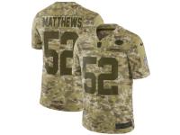 Men's Green Bay Packers Clay Matthews Nike Camo Salute To Service Jersey