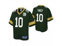 Men's Green Bay Packers DeAngelo Yancey Green 100th Anniversary Pro Line Jersey