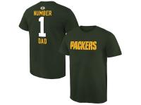 MEN'S GREEN BAY PACKERS PRO LINE GREEN NUMBER 1 DAD T-SHIRT