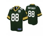 Men's Green Bay Packers Ty Montgomery Green 100th Anniversary Pro Line Jersey