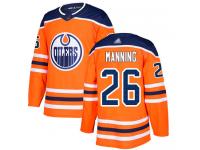 Men's Hockey Edmonton Oilers #26 Brandon Manning Home Jersey Orange