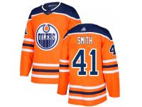 Men's Hockey Edmonton Oilers #41 Mike Smith Home Jersey Orange