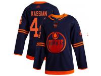Men's Hockey Edmonton Oilers #44 Zack Kassian Alternate Jersey Navy Blue