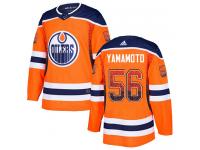 Men's Hockey Edmonton Oilers #56 Kailer Yamamoto Jersey Orange Drift Fashion
