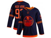 Men's Hockey Edmonton Oilers #93 Ryan Nugent-Hopkins Alternate Jersey Navy Blue