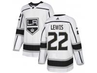 Men's Hockey Los Angeles Kings #22 Trevor Lewis Away White Jersey