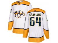 Men's Hockey Nashville Predators #64 Mikael Granlund Away White Jersey