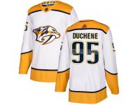 Men's Hockey Nashville Predators #95 Matt Duchene Away White Jersey