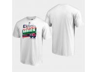 Men's Houston Astros White vs. Los Angeles Angels 2019 Mexico Series Matchup Majestic T-Shirt