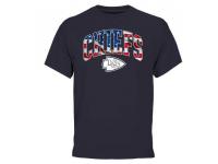 Men's Kansas City Chiefs Pro Line Navy Banner Wave T-Shirt