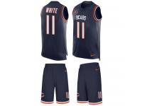 Men's Kevin White #11 Nike Navy Blue Jersey - NFL Chicago Bears Tank Top Suit