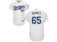 Men's L.A. Dodgers #65 Austin Barnes Majestic White Authentic Flexbase Collection Jersey