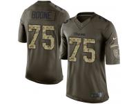 Men's Limited Alex Boone #75 Nike Green Jersey - NFL Minnesota Vikings Salute to Service