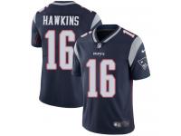 Men's Limited Andrew Hawkins #16 Nike Navy Blue Home Jersey - NFL New England Patriots Vapor Untouchable