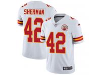 Men's Limited Anthony Sherman #42 Nike White Road Jersey - NFL Kansas City Chiefs Vapor Untouchable