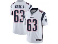 Men's Limited Antonio Garcia #63 Nike White Road Jersey - NFL New England Patriots Vapor Untouchable