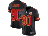 Men's Limited Bennie Logan #90 Nike Black Jersey - NFL Kansas City Chiefs Rush