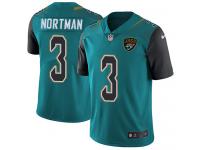Men's Limited Brad Nortman #3 Nike Teal Green Home Jersey - NFL Jacksonville Jaguars Vapor Untouchable